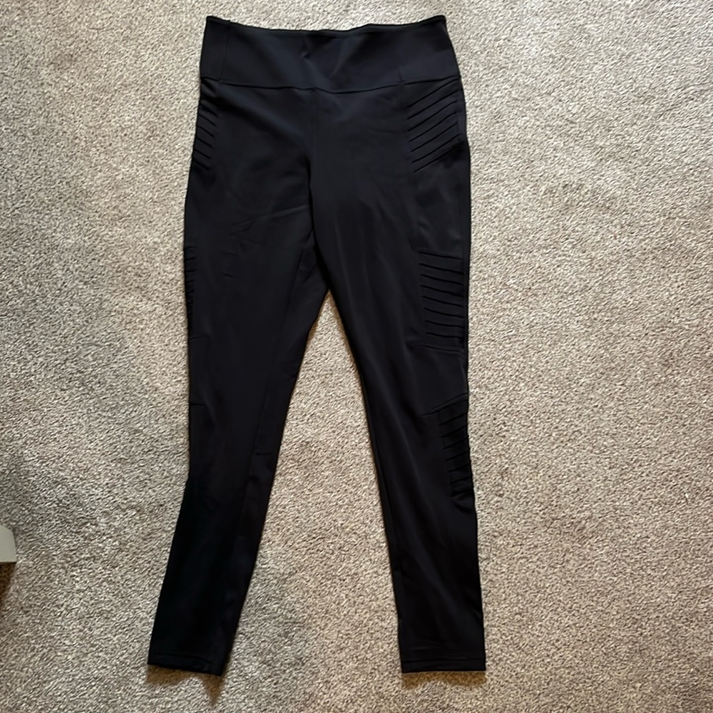 ATHLETA Delancey Moto Tight Leggings Black